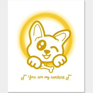 Sunshine Corgi Posters and Art